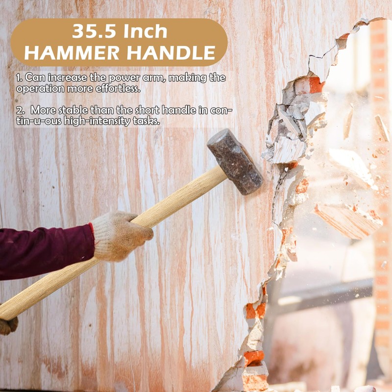 SINBDLAI 36" Sledge Hammer Handle for Hammer Handle Replacement