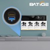 BATIGE USB 3.0 HDMI Car Mount Flush USB Port Cable,