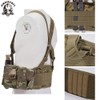 SINAIRSOFT Tactical Waist Belt with X-Shaped Suspenders Free Straps Airsoft