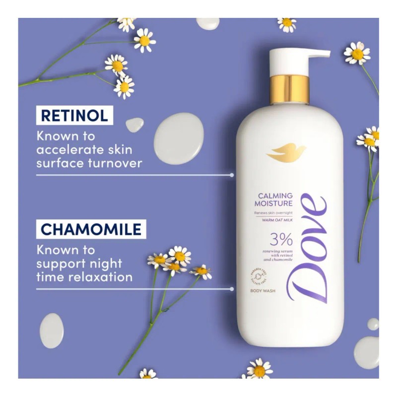 Dove Gel De Ducha 3% Sérum Renovador/retinol 18.5 Fl Oz