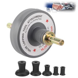 Valve Inlet Tool Valve Grinding Tool 1000 rpm to 1250 rpm Valve Grinding Drill Attachment with 5 Suction Plates Valve L?ppTool Attachment Attrezzi per Valvole Pneumatici, silver