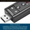 Mercader Digital Tarjeta De Sonido Usb 7.1 Canales Audio 3d