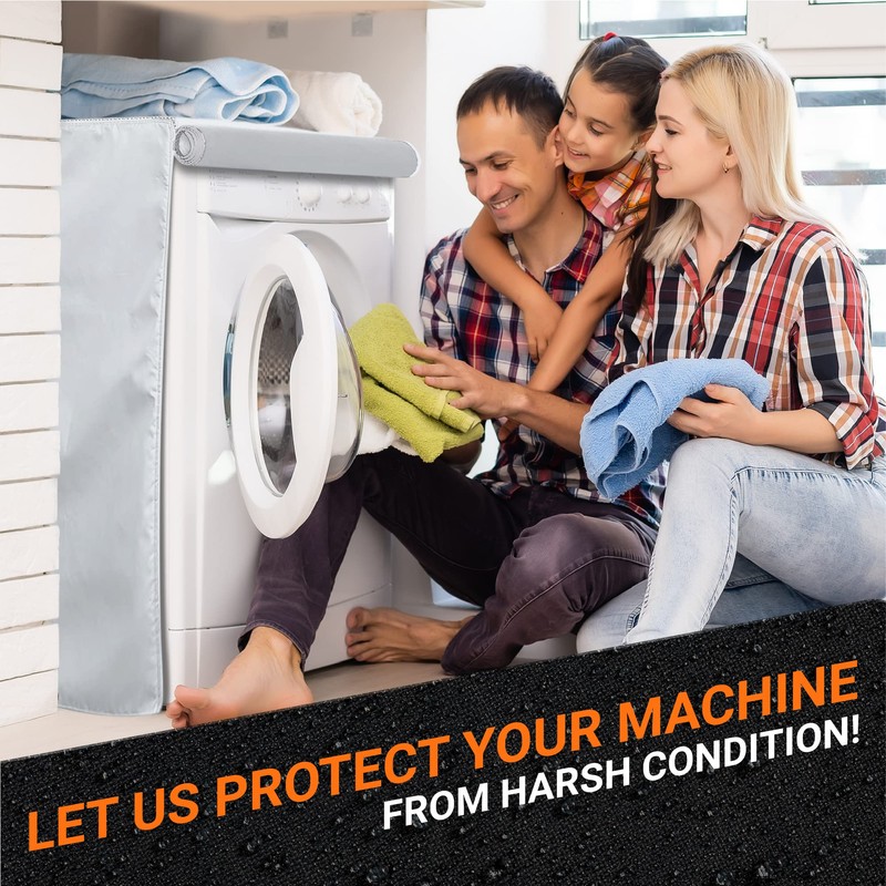 BlueStars 2PCS Washing Machine Covers For Top-load - Premium Outdoor