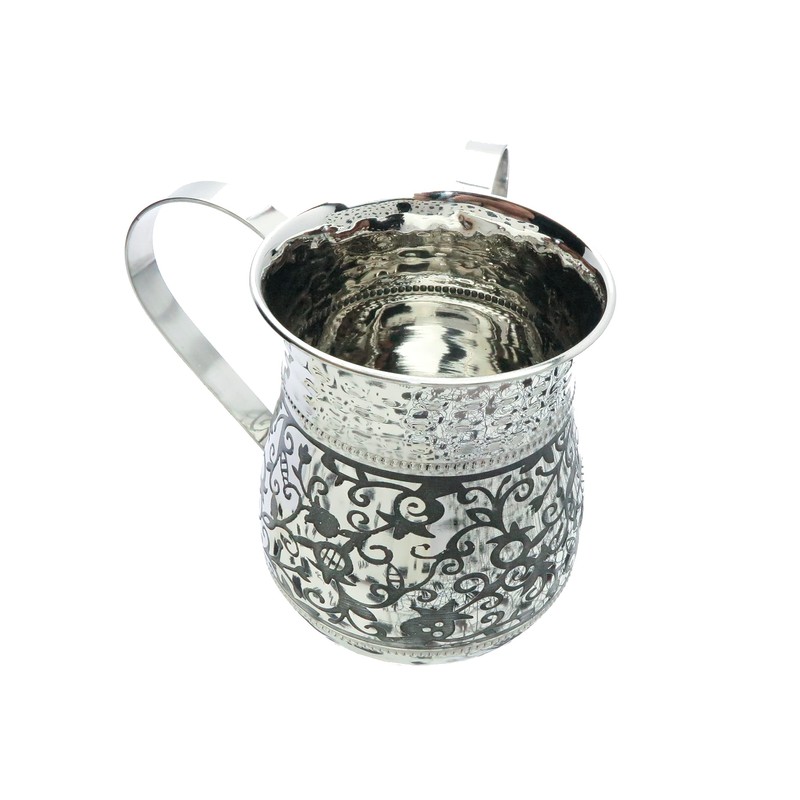 EMANUEL Yair Stainless Steel Washing Cup for Netilat Yadayim Elegant