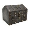 Wooden Treasure Chest Boxes Hand Crafted Vintage Wooden Box with