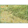 San Gabriel Mountains California Trail Map Poster