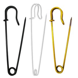30 Pack Large Safety Pins, 4" Heavy Duty Blanket Pins for All Kinds of Handicrafts, Clothing, Blankets Upholstery, Laundry and Craft