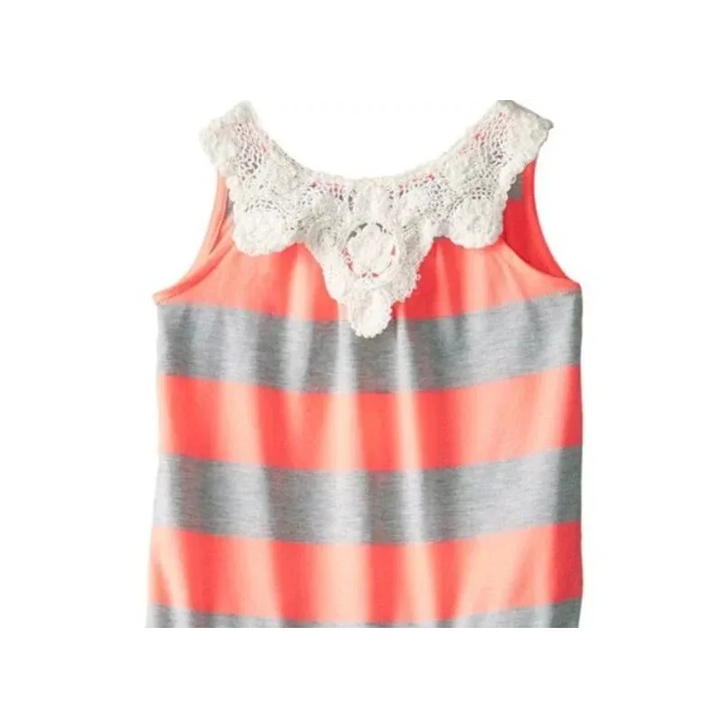 Rare Editions Girls 2T Crochet Yoke Pom Pom Trim Knit