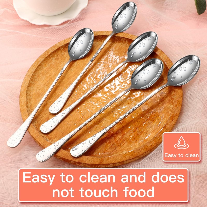SDMAX 4 Pcs Long Handle Latte Spoon 19 cm Long