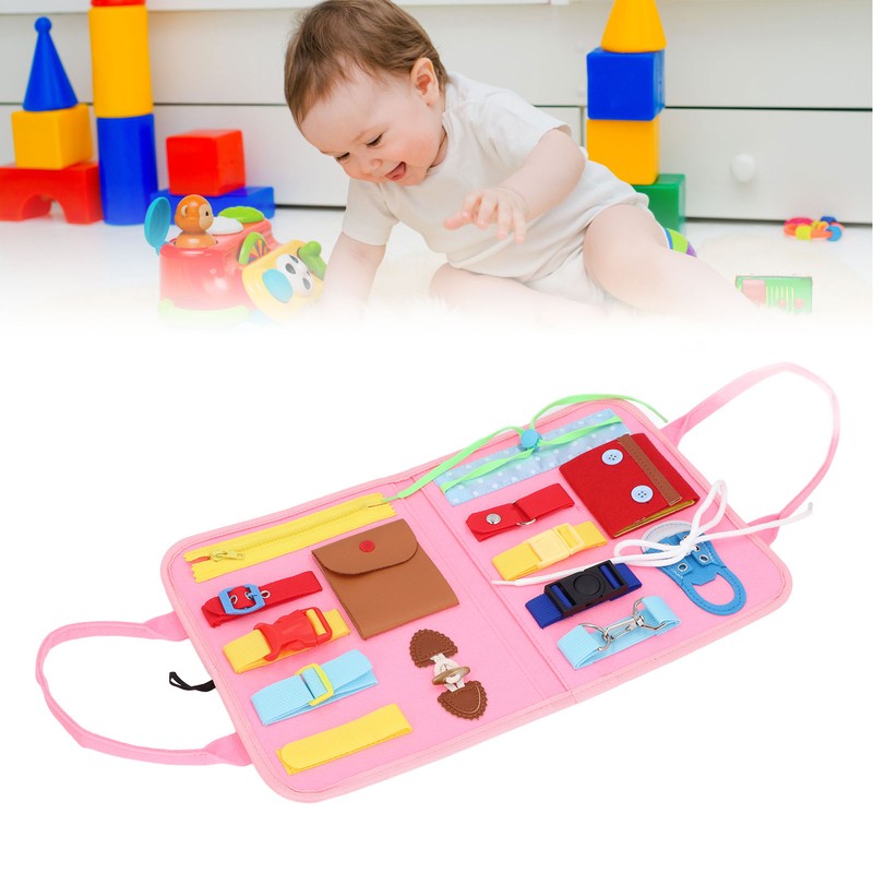 Educational Activity Developing Sensory Board Kids Dress Learning Board Toy