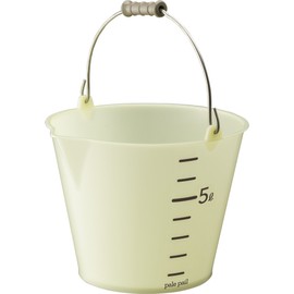 Squirrel Bucket Pale Pail Bucket "Soft and Durable" White, 2.1 gal (8 L)