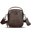 IVTG Genuine Leather Messenger Bag for Men Small Sling Purse