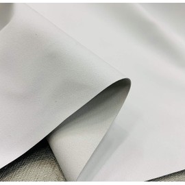 ROC-lon 54 Inch 100% Polyester Budget Blackout Drapery Lining Fabric, Cut by Yard, White/White