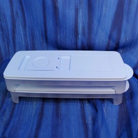 Tupperware Fresh N Pure Ice Cube Trays 2PC Set Press & Release Cubes ICE BLUE