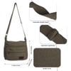 NiCoLa Shoulder Bags Canvas Messenger Bag for Men, Medium Crossbody