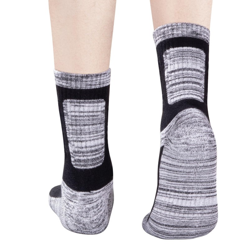 YUEDGE Mens Thick Cotton Crew Socks Mosture Wicking Work Boot