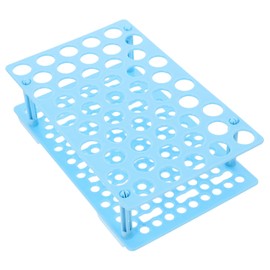 Anneome 50holes Plastic Test Tube Rack Detachable Tube Holder for Laboratory Chemistry Rack Holder