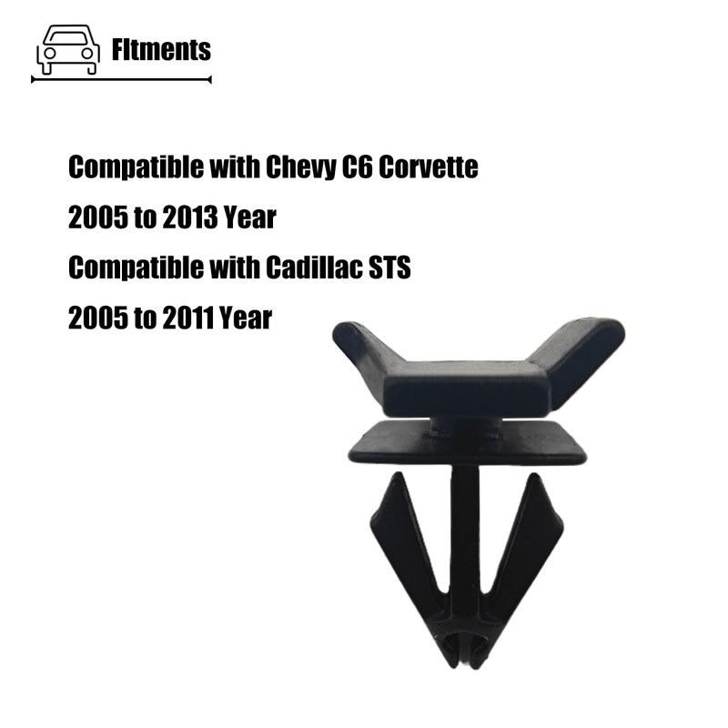 LXROAR01 2PCS Front Bumper Inner Clips Compatible with Chevy C6
