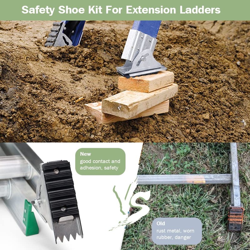 Ditkok 26-2 Replacement Shoe Kit for Aluminium Ladder - SHOE