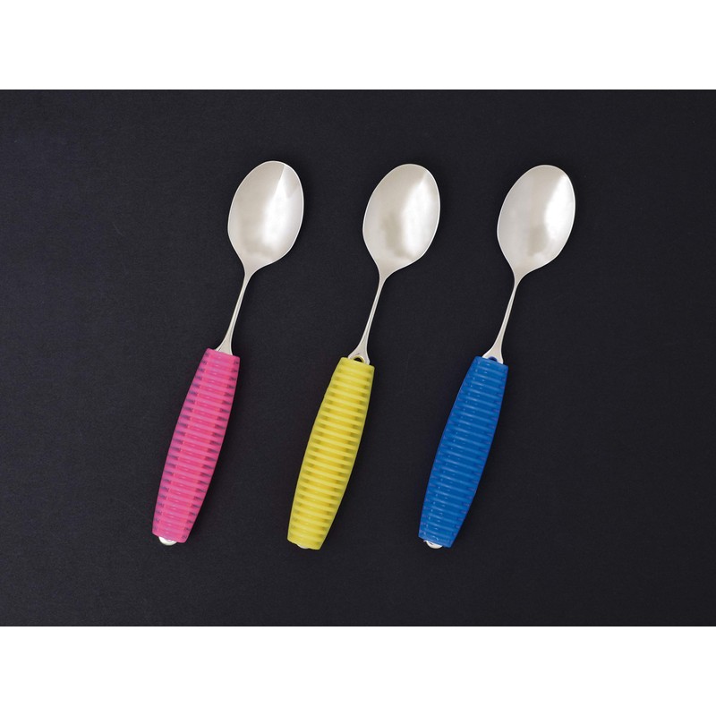 Okabe Hiroshi Tableware Seisakusho FLEX Flex Metal Spoon with Grip,