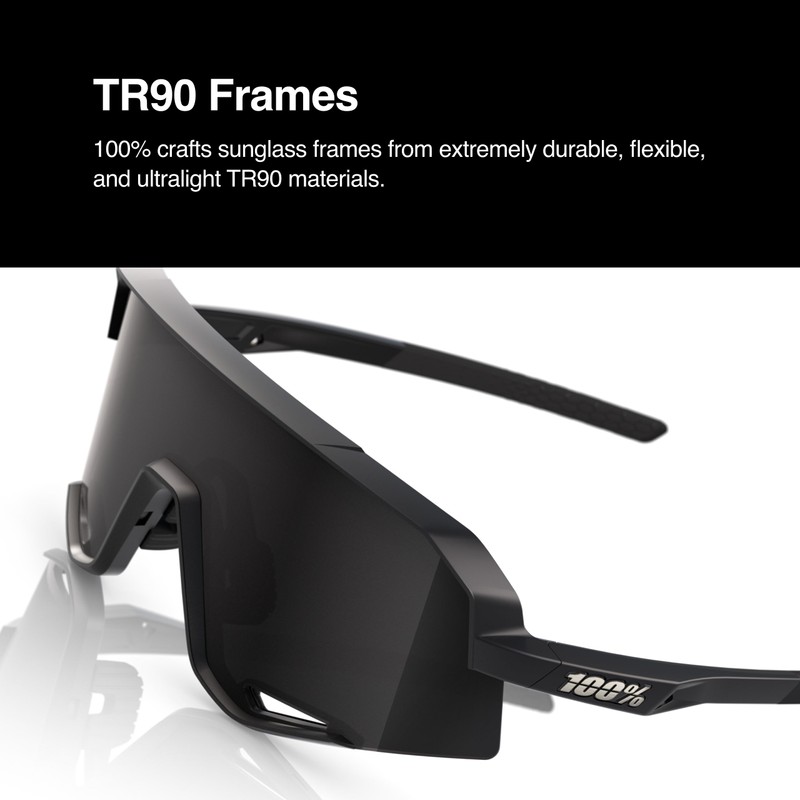 100% Slendale Cycling Sunglasses - Matte Black