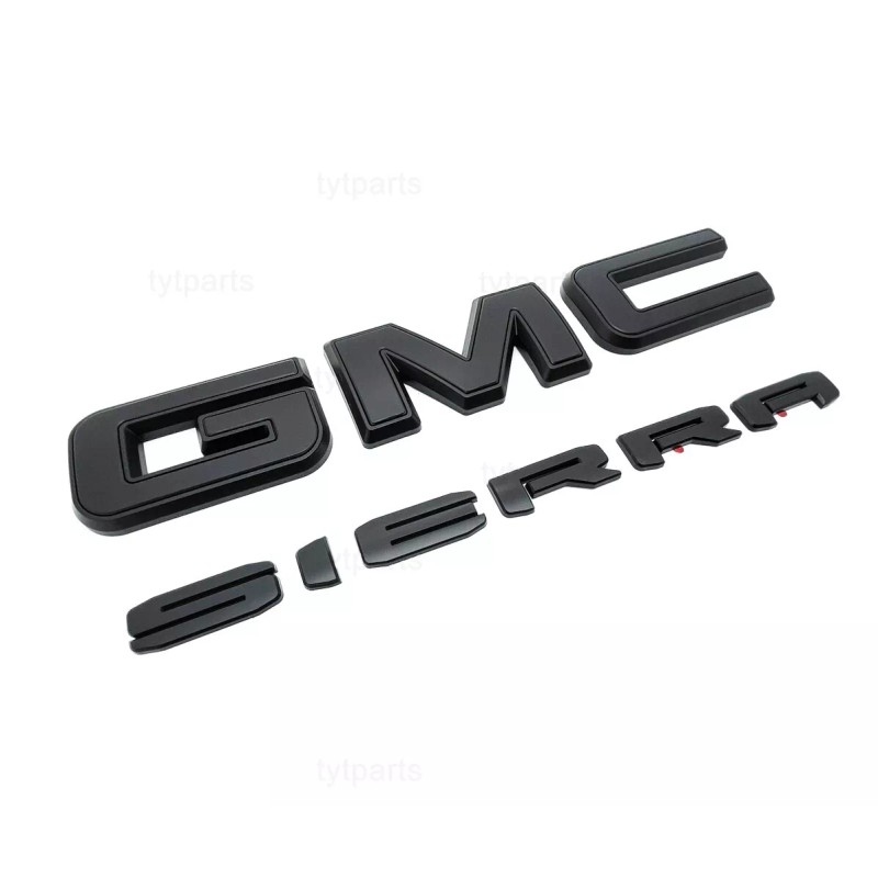 GMC Matte Front & Rear Emblem Overlay For 2019 -