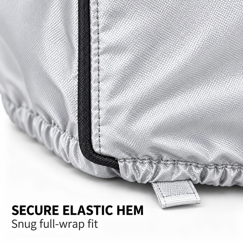 Silver 600D Oxford Outdoor Air Conditioner Cover, Full-Wrap Waterproof Weather