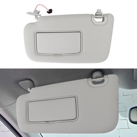 INTGET Driver Side Sun Visor for Nissan Sentra 2013 2014 2015 2016 2017 2018 2019 Accessories Cloth Car Sun Protection Visors Replacement with Mirror (for Light Version)