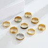SOXEMAN 9 pieces/set men's golden/silver ring set (2 of which