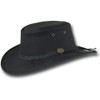 Barmah Hats Foldaway Bronco Leather Hat 1060BL / 1060BR /