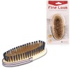 Tommi 01828 Oval Dog Brush Brass Wire