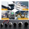 STARELO 5pcs 19mm Momentary Push Button Switch Black Shell, IP65