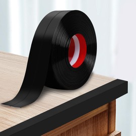 Storystore Wall Corner Protector Moulding Trim 2.4 in x 42.7 Ft,Peel and Stick Corner Moulding Trim, Self Adhesive Corner Guards Edge Protector for Wall Edge Corner, Countertop,Black