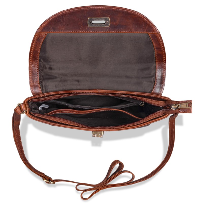 ROYALZ Tulsa Women's Handbag Small Leather Vintage Look Leather Shoulder