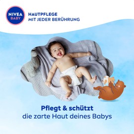 NIVEA BABY My First Cream, Vegan and Hypoallergenic Skin Cream Protects and Strengthens, Moisturising Cream for Babies with Almond Oil and Vitamins, No Microplastics and Parabens (75 ml)