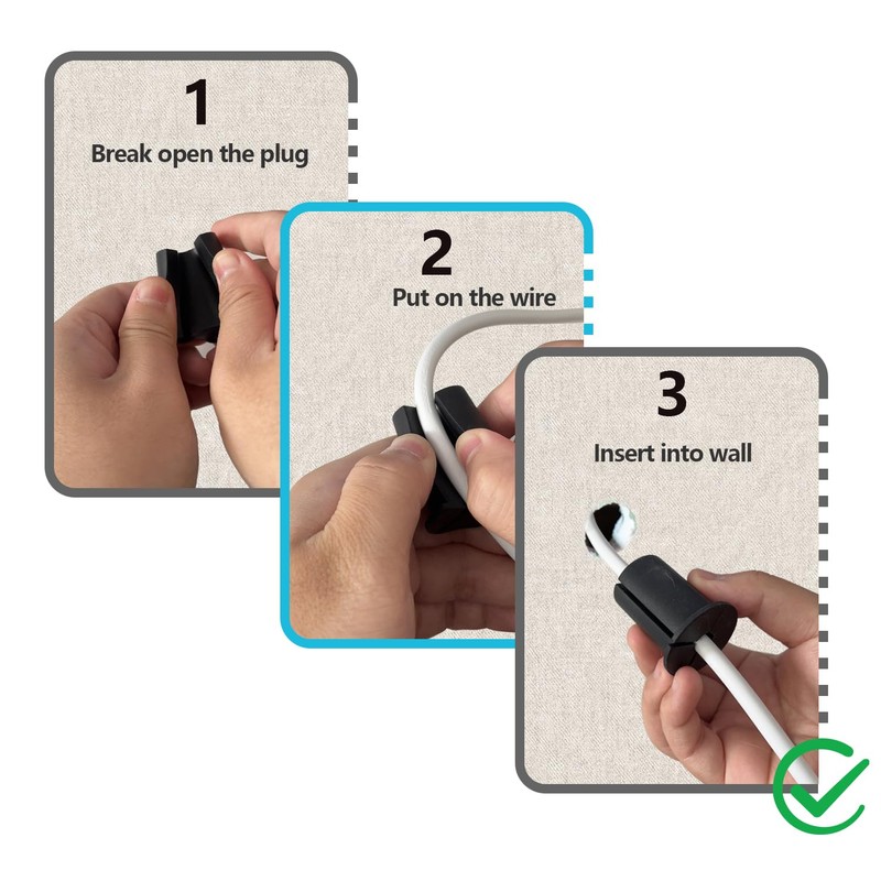 1 inch cable routing kit for starlink,4pcs wall grommet bushing