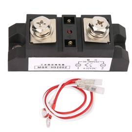 Oumefar 200A Industrial Solid State Relay SSR Load 30-480VAC Solid State Relay Anti-Vibration for Petrochemical Equipment