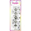 Dream World Ponytail Holder 30 MM Bead Clear 6 Piece
