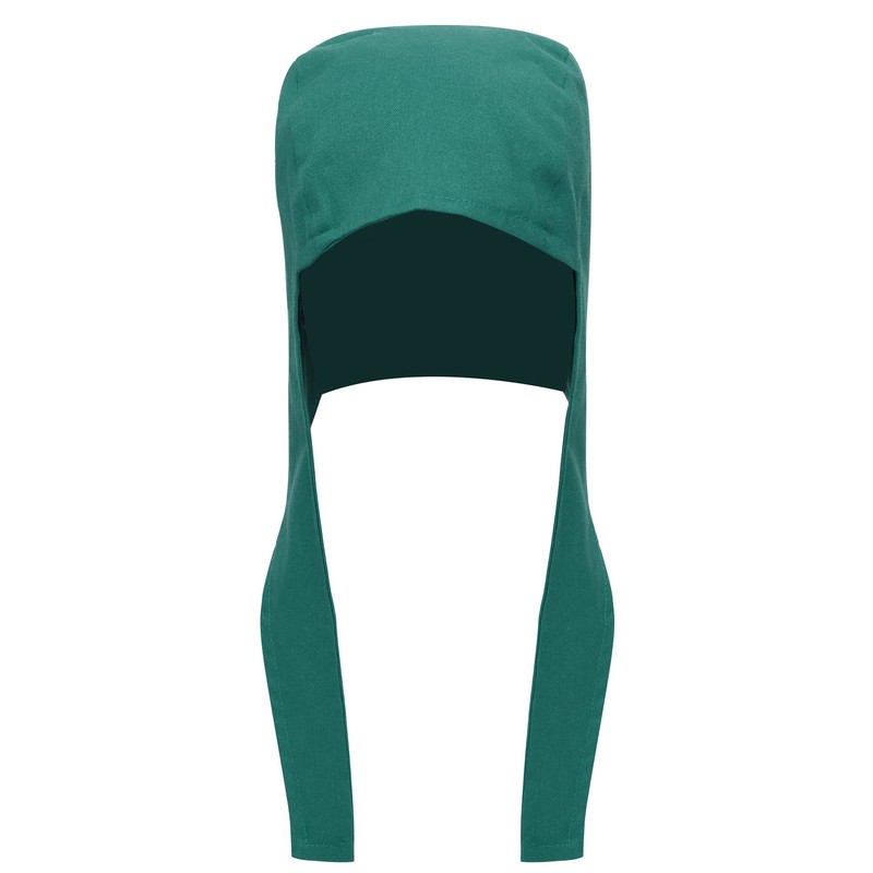 KUOIN Medieval Coif Cap Linen Hats Bonnet with Ear Flaps