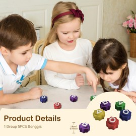 ZHCIHO Squid Ga me, Traditional Gonggi Game Play Game with Colorful Pebbles, Fun Gonggi Korean Game for Family Kids And Adults