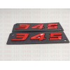 SPEED ZONE (2pc) 345 Badge Emblem For MOPAR HEMI Passenger