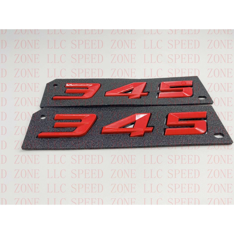 SPEED ZONE (2pc) 345 Badge Emblem For MOPAR HEMI Passenger