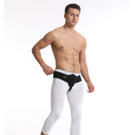 Hernia Belt for Men. Hernia Belt Men - Lead Hernia / Inguinal Hernia Support with Removable Compression Pad for Both Sides Fracture Band Inhernia Adjustable (inguinal bandage) (S/M)