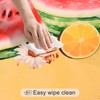 juniissl Lemon Watermelon Tablecloth Washable Round Table Cover for Kitchen