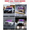 HLauto 6Z4J Emergency Dash Strobe Lights: 2x16.8 inch Red Blue
