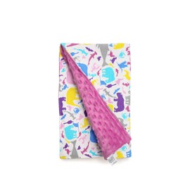 Funcho Baby Blanket Suitable for Pram and Nap Time (Purple Animals)