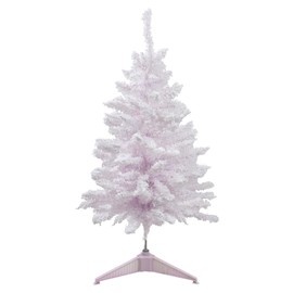 Northlight 3' x 22" Flocked Madeline Pink Spruce Artificial Christmas Tree - Unlit