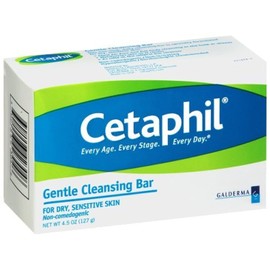 Cetaphil Dry Sensitive Skin Gentle Cleansing Bar, 4.5 Ounces