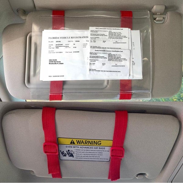 Stuart Promotional Products Car Registration and Insurance Holder Visor -