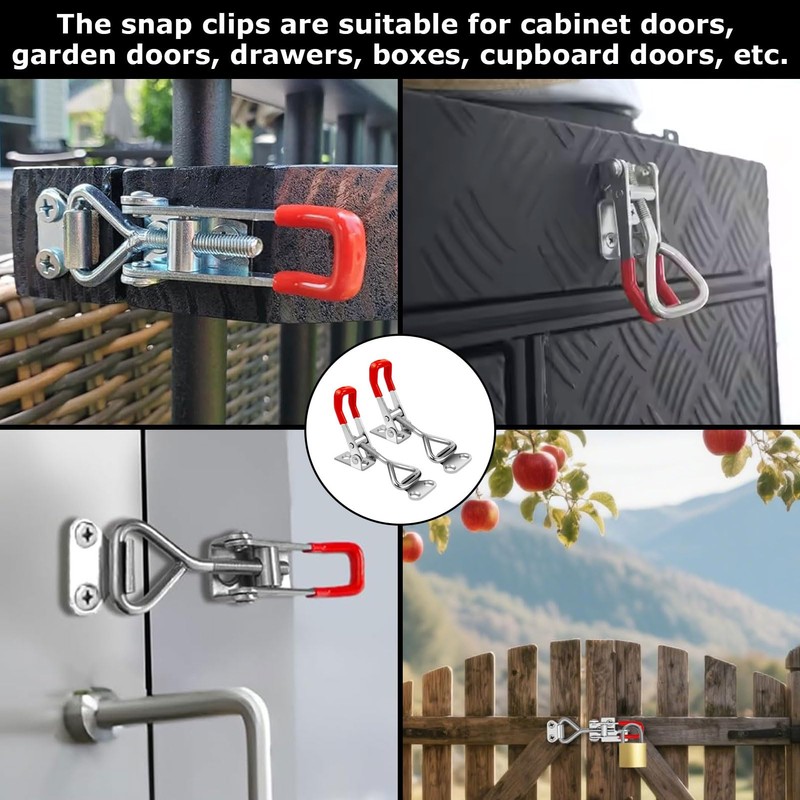 Toggle Latch Clamp 4001,2 Pack Toggle Hasp Latches For Smoker